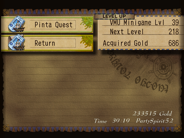 Pinta's Quest Results 2
